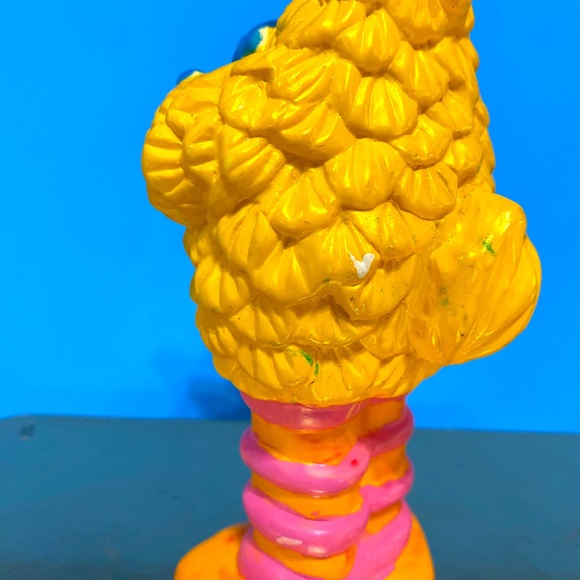 SESAME STREET 1990’s BIG BIRD JIM HENSON MUPPET HARD PLASTIC FIGURE HAND PAINTED - Picture 13 of 15